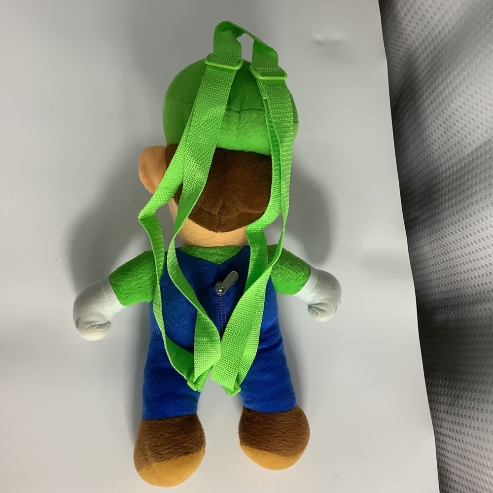 Nintendo Super Mario Luigi Plush Backpack - Picture 3 of 10